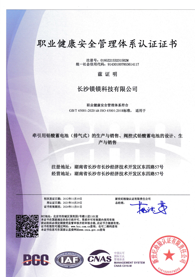  ISO 45001 China